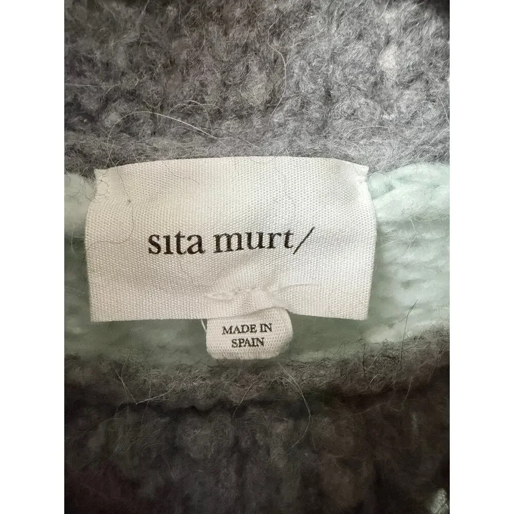 Sita Murt Mohair Alpaca Poncho Sweater Spain Quiet Luxury OS